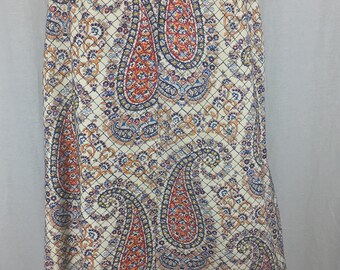 Boho-Chic 1970s Morton Myles Full-Length Skirt