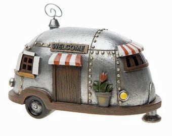 Mini Fairy Garden Camper-Fairy Campers-Fairy Camping-Camper Fairy Garden-Airstream Trailer-Airstream Decor-Gnome Accessories-Summer Fairy