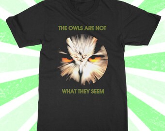 Twin Peaks Shirt - The Owls - Owl Shirt - Retro - Black Lodge - men's - women's - Trending - Series - Laura Palmer - David Lynch - Shirt