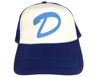 D Trucker Hat As Worn By Clementine In The Walking Dead Video Game Series Baseball Cap Clem Cosplay Costume Adult White And Blue