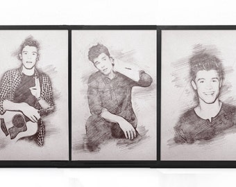 3-IN-1 Pack **50% OFF SALE** - Three Shawn Mendes Sketch Prints - Three For The Price Of Two // Shawn Mendes Print, Drawing, Sketch