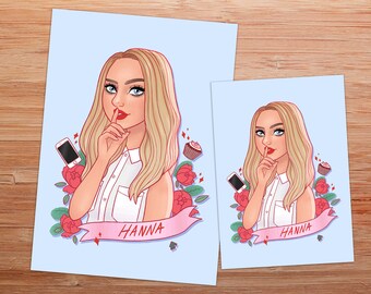 HANNA MARIN, art print, Pretty Little Liars fanart