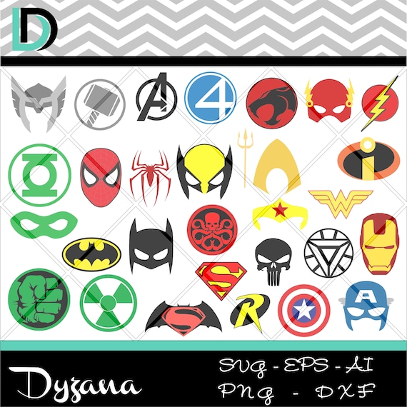 Download 30 Superhero svg Files for Cricut. from Dyzana on Etsy Studio