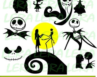 60 % OFF, Nightmare Before Christmas SVG, Jack Skellington svg, Halloween Silhouette svg, dxf, ai, eps, png, Halloween Vector Files