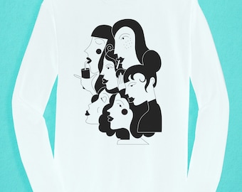 Long Sleeved white T-shirt - Girl Gang