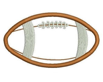 6 sizes - Football Applique Design, Football Ball Embroidery Design, Sport Applique Design, Instant Download, Rugby Machine Embroidery