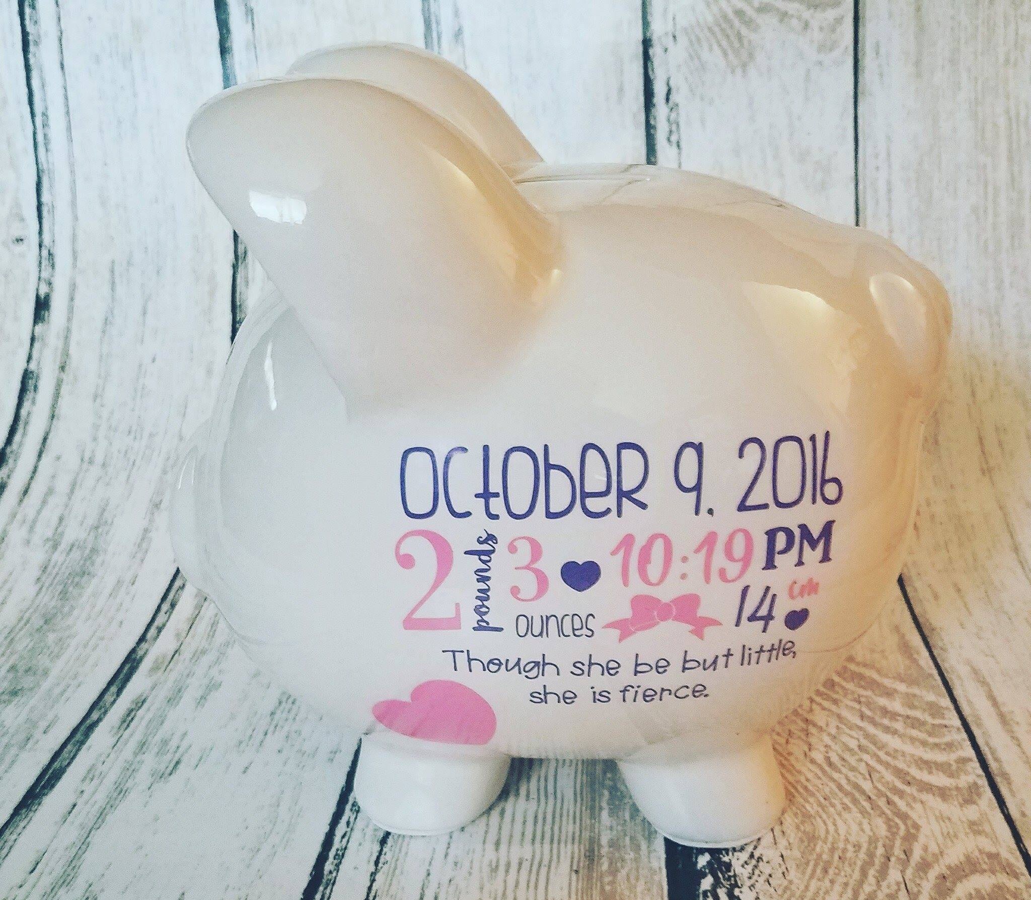 Personalized Piggy Bank