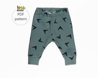 pattern baby sewing pants pdf romper onesie bubble leggings nb years