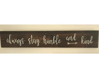 Stay humble | Etsy