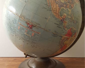Vintage (c. 1948 - 1953) Replogle 12" Reference Globe