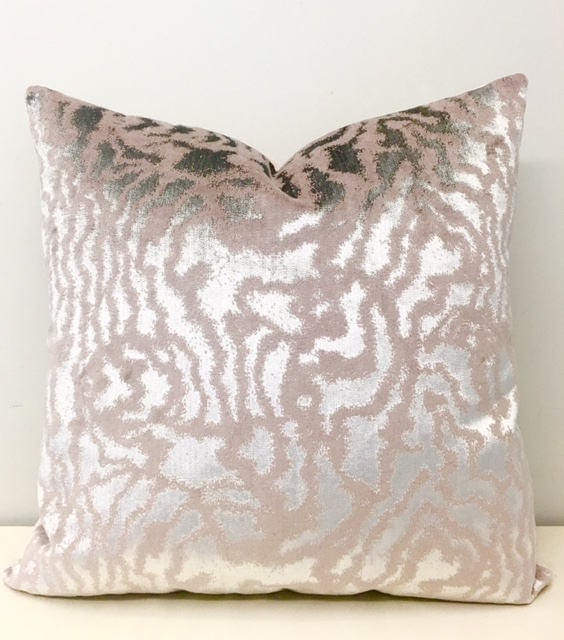 Powder Pink Velvet Throw Pillows Pink Pillow Velvet Pillow