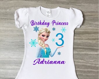 Frozen Birthday Shirt, Ice Queen, Princess Elsa, Frozen Birthday Party