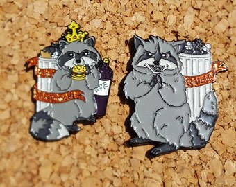 Bob's Burgers Little King Trashmouth El Diablo Raccoon Enamel Pin