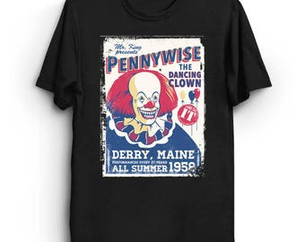 The Dancing Clown - Pennywise T-Shirt | IT Shirt | Stephen King Tee | Horror T-Shirt