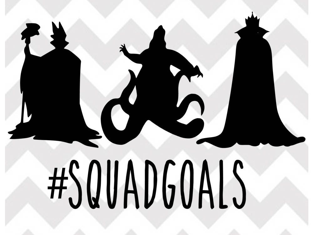 Download Disney Villains Squad Goals svg, Villain svg, Disney squad ...