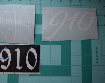 Customizable Area Code Vinyl Decal