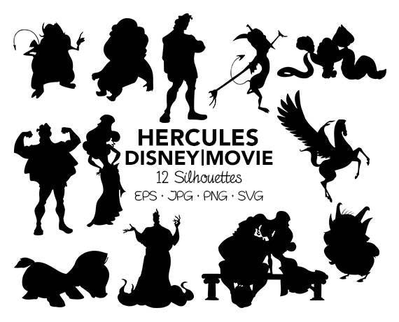Hercules Disney SVG Clipart high resolution files Movie