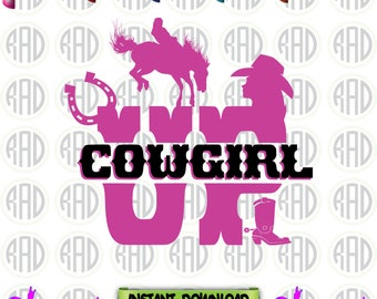 Cowgirl svg files | Etsy