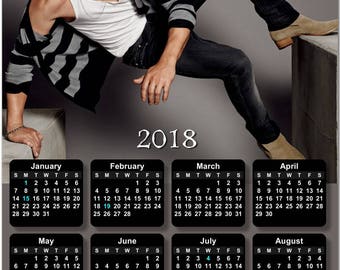 Kit Harington - Jon Snow 2018 Full Year View 8" Calendar - Magnet or Wall #3849