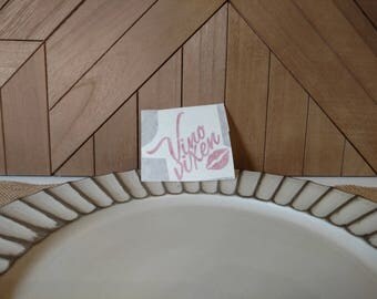 Vino Vixen Vinyl Decal // Sticker // Vinyl decal for Hydroflask, Yeti, Laptop, Water Bottle, Wine Glass, Mug // Personalized Stickers