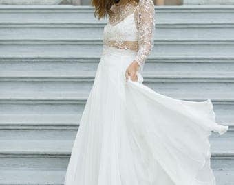 flowy wedding skirt