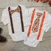 Sibling Christmas Outfits. Holiday Clothes. Newborn boy