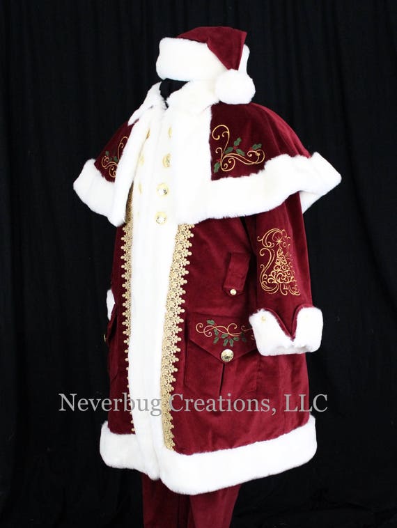 custom victorian santa suit costume custom victorian santa suit costume