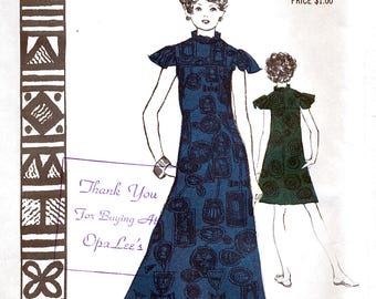 Polynesian Pattern 193 Vintage 60s Sewing Pattern for Misses' Honi Dress - Uncut - Size 14 - Bust 36