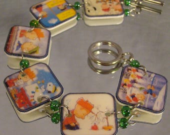 Charlie Brown Christmas Bracelet - Peanuts Jewelry - Snoopy Jewellery