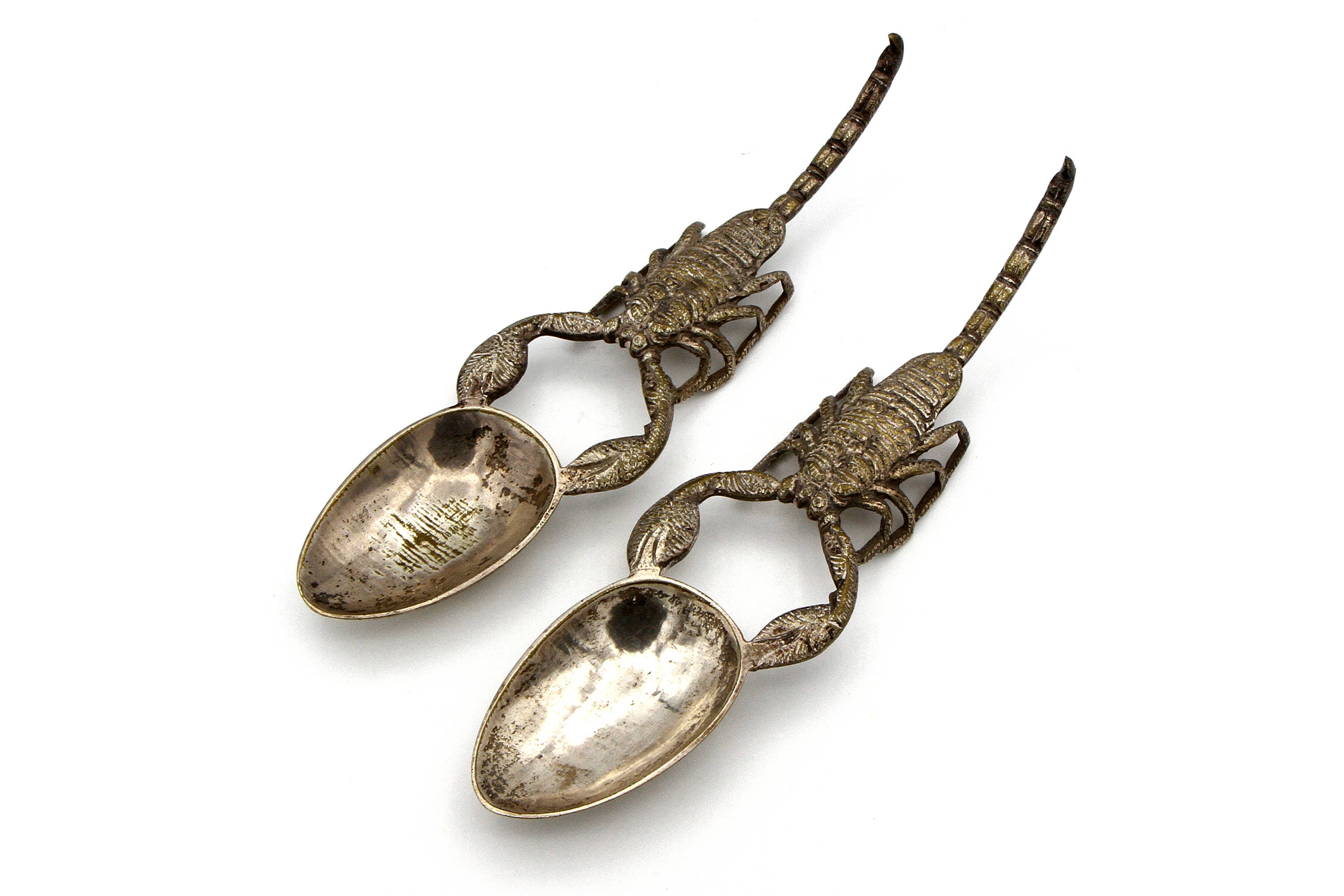 Scorpion Spoons Zodiac Gift Silver Plated Spoons Set Heavy
