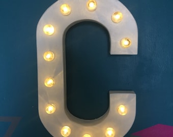 16" Marquee Letter Battery Operated with Globes