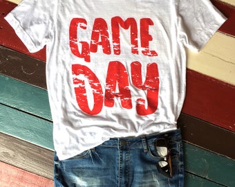 game day tee, game day shirt, football shirt, huskers shirt, sorority game day shirt