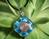 Aventurine Orgone Pendant - Handmade Healing Jewelry - Spiritual Gift, Chi, Prana, Energy Balancing - Small