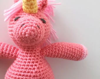 pink unicorn stuffie