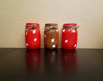 Fall Mason Jars - Mason Jars - Fall Decor - Fall Home Decor - Fall Decoration - Mason Jar Decor - Fall Wedding Decor - Fall Centerpiece