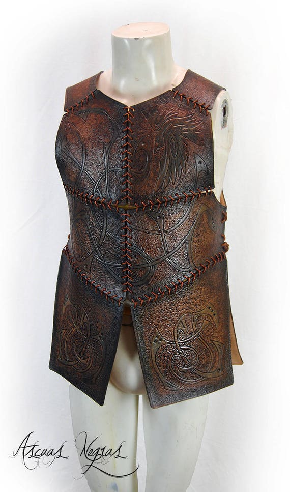 Viking leather armor. Leather armor. Armor Larp. Nordic armor.