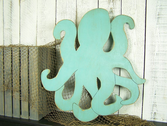 Wooden Octopus Wall Art