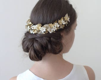 Bridal headpiece. Wedding headpiece. Blossom headpiece. Floral crown. Style 725