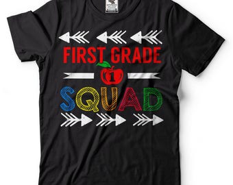 Back To School T-shirt First Graders Squad T-Shirt Teacher T-shirt