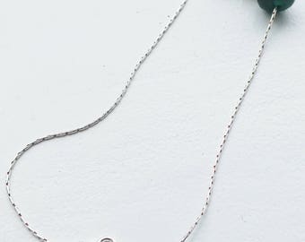 Sterling Silver Green Quartz Bracelet