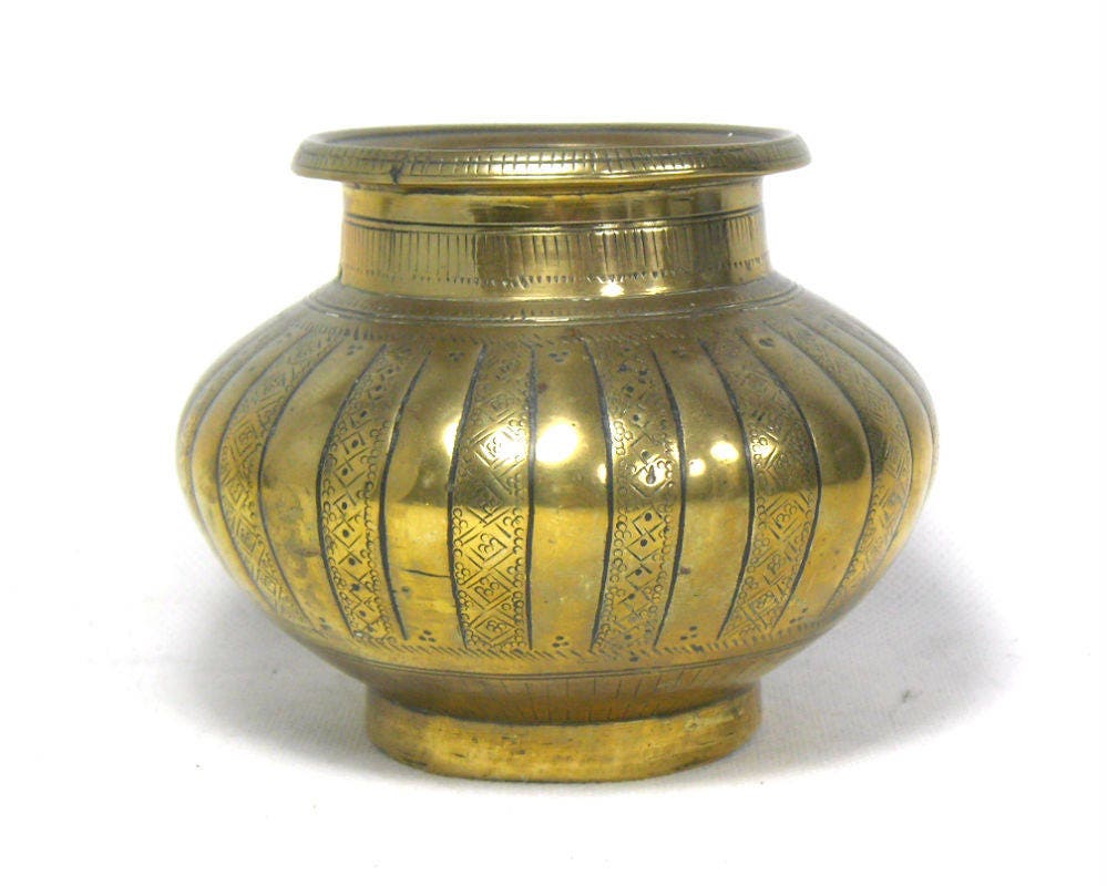 Antique Indian Brass Lota Vase Antique Lota Indian Lota