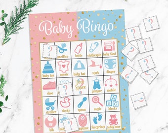 Gender reveal bingo | Etsy