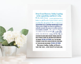 Dear evan hansen | Etsy