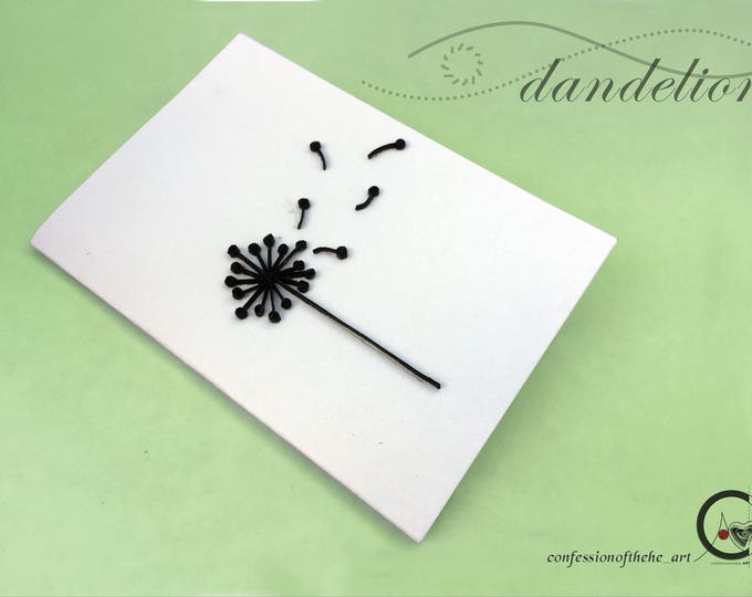 Dandelion - paper quilling card