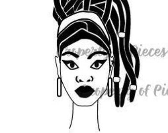 Download Focsi Woman with Locs 2 PNG