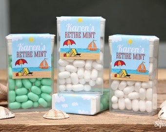 Beach Themed Retire Mints Tic Tac Labels Perfect For Retirement Party Dad Mom Beach Themed Retire Mints Tic Tac Labels Perfect For Retirement Party Dad Mom