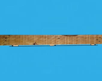 72 inch reclaimed wood floating shelf with steel bracket-by 72 by 5.5 , by 2 inches, 644-72