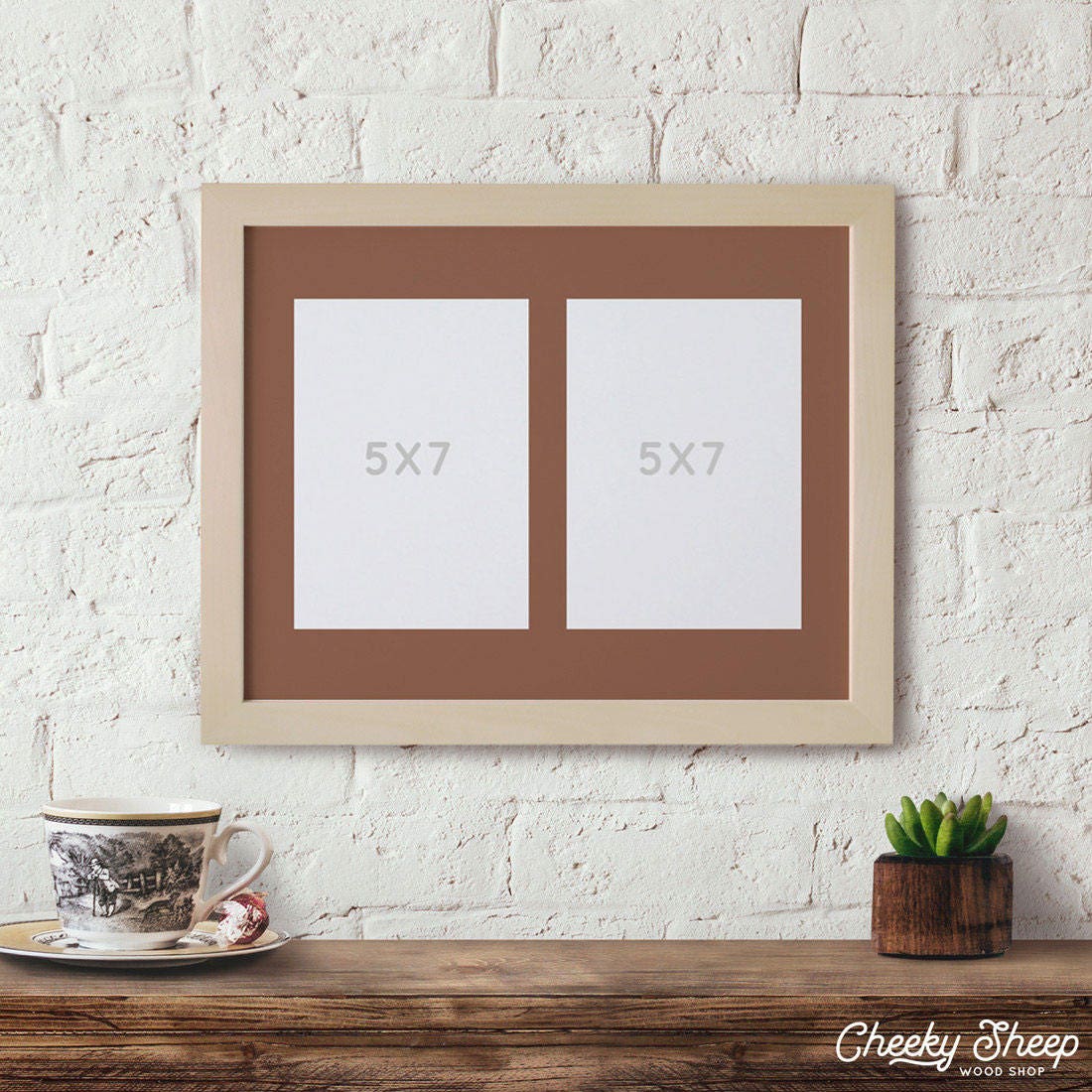 10X13 Matted Picture Frame for 2 5x7 photos 5x7 Picture