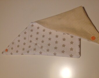 Reversible cotton bib - Reversible bandana bib