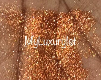 Copper Reflects Glitter Stay Put Fix Glue Eye Shadow Loose Eyeshadow Birthday Anniversary Wedding Bachelorette Glittering Coppery Pigment 3g